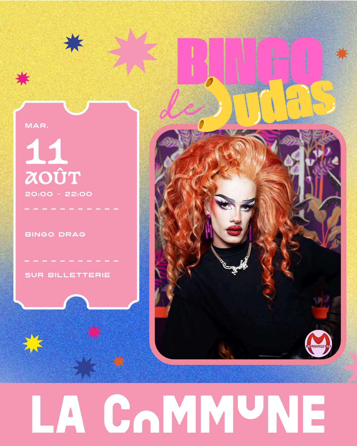Bingo Drag Lyon : criez BINGO avec Judas Morningstar