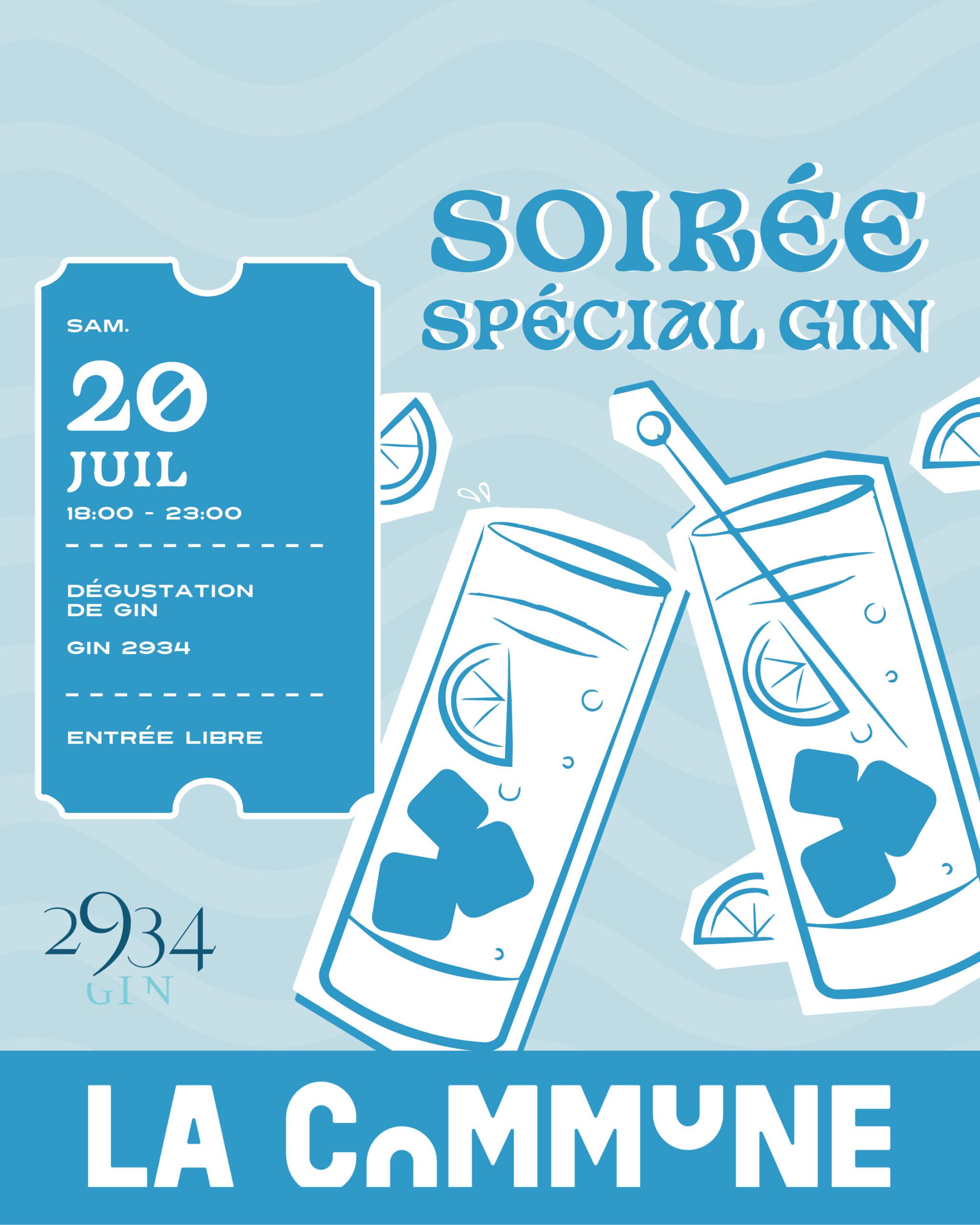 Soirée spéciale gin à La Commune