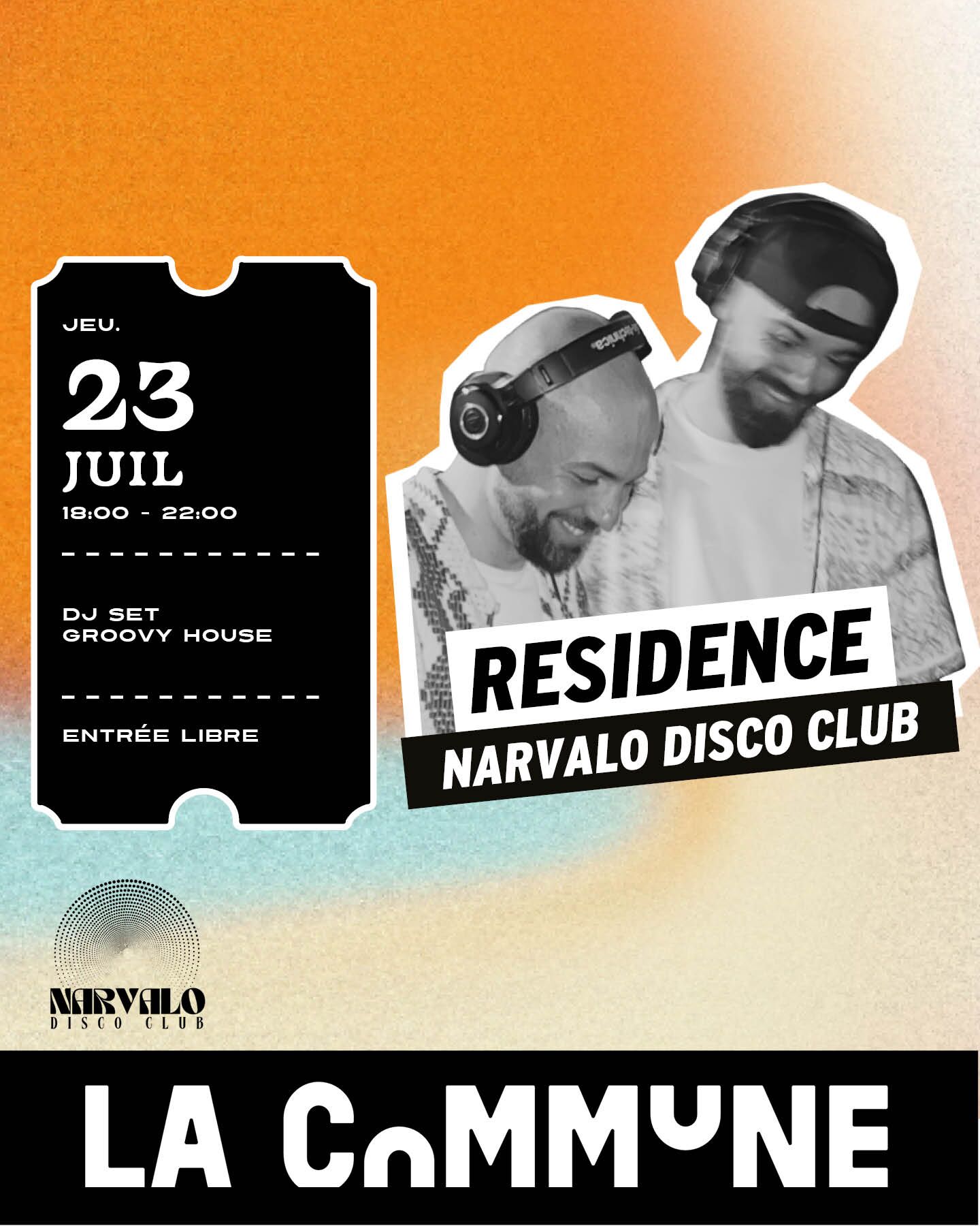 Narvalo Disco Club à La Commune cet l été !