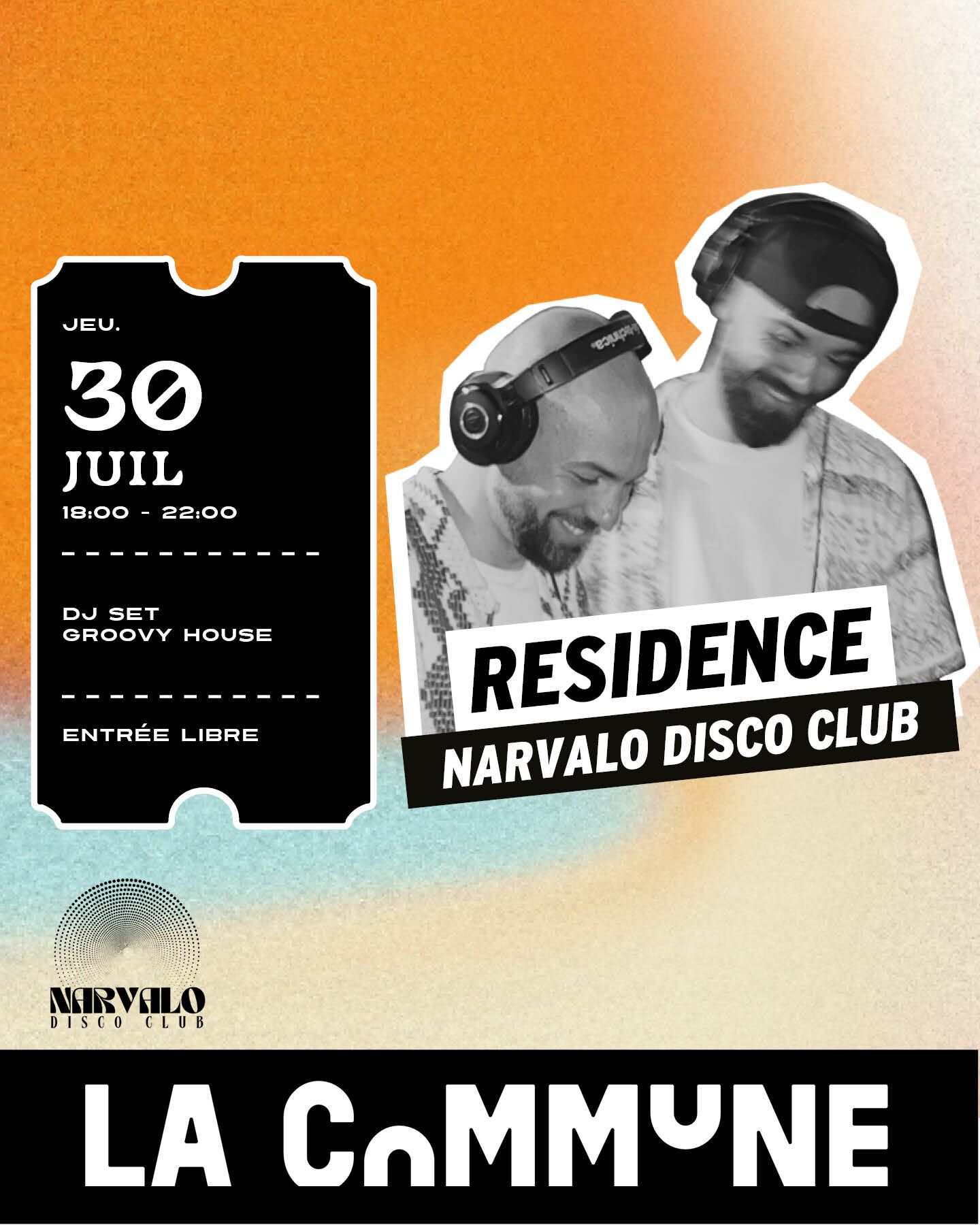 Narvalo Disco Club à La Commune cet l été !
